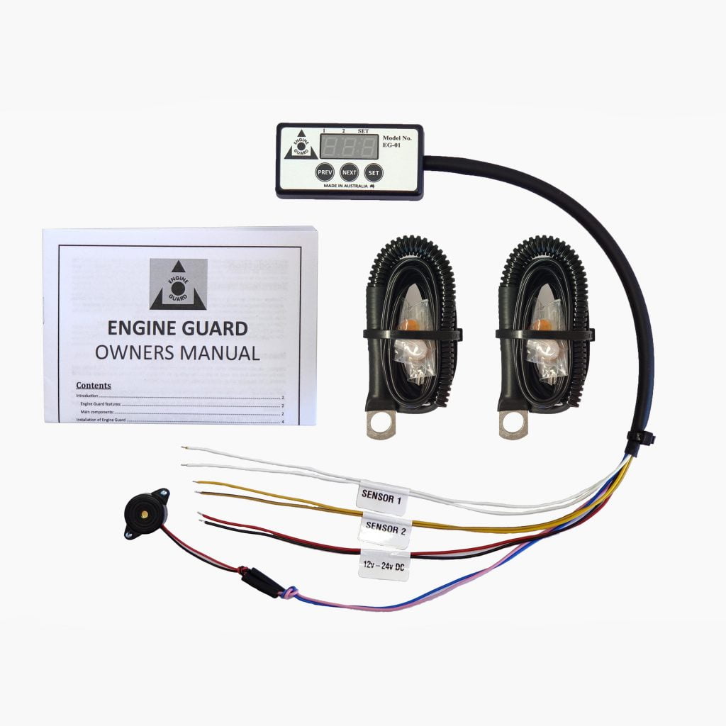 Contents of Engine Guard EGO1-2 Dual Temperature Sensor Kit